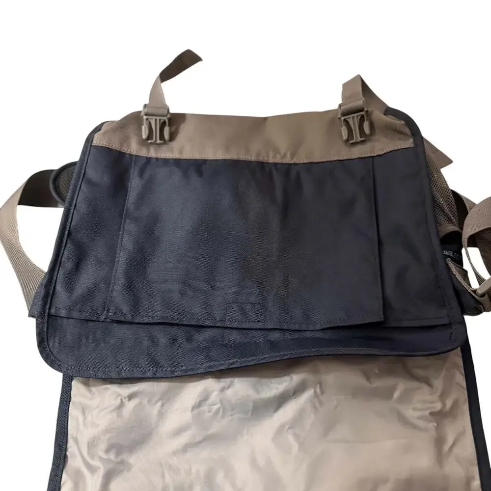 Lands' End Kids Messenger Bag Blue Camouflage School Laptop Bag